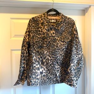 Carole Little Leopard Print Jacket